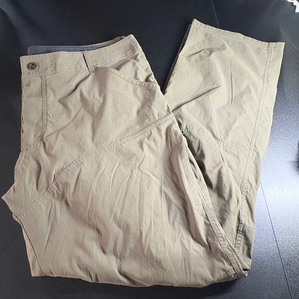 KÜHL Renegade pants Buckskin khaki straight leg 42x34 camping water resistant - Picture 2 of 10